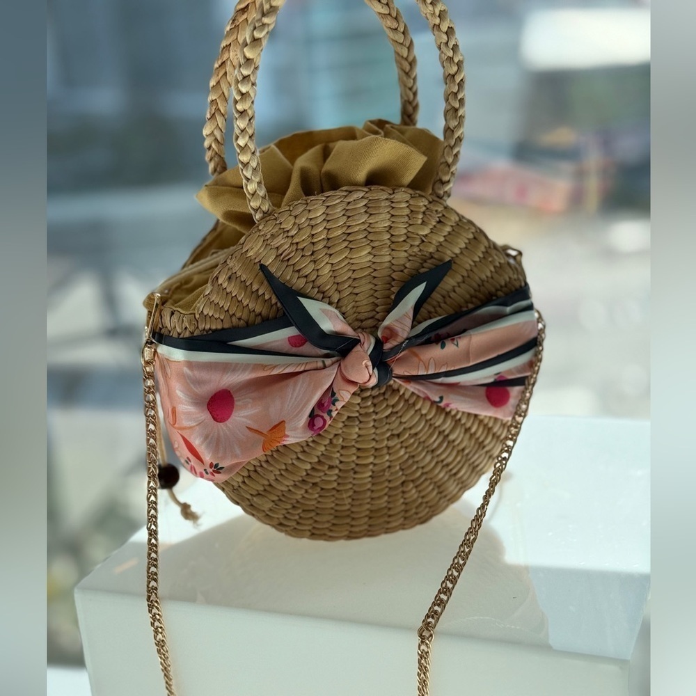 Handmade stylish woven tote! Brand new!
